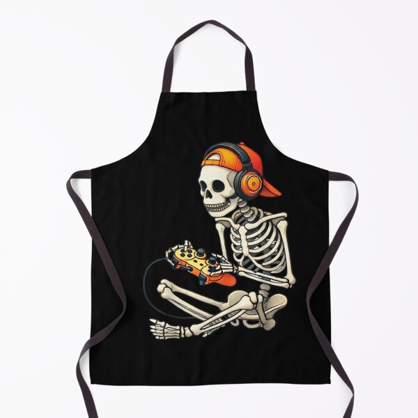 Item preview, Halloween Skeleton Gamer Video Gaming Boys Men Kids Tees designed and sold by PladypooZztrt.