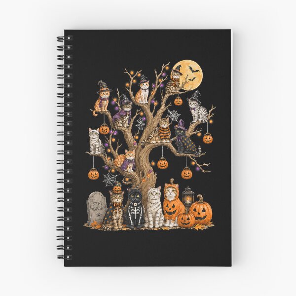 Item preview, Spooky Halloween Cats On The Tree Funny Cat Lover  designed and sold by Szartstudios.