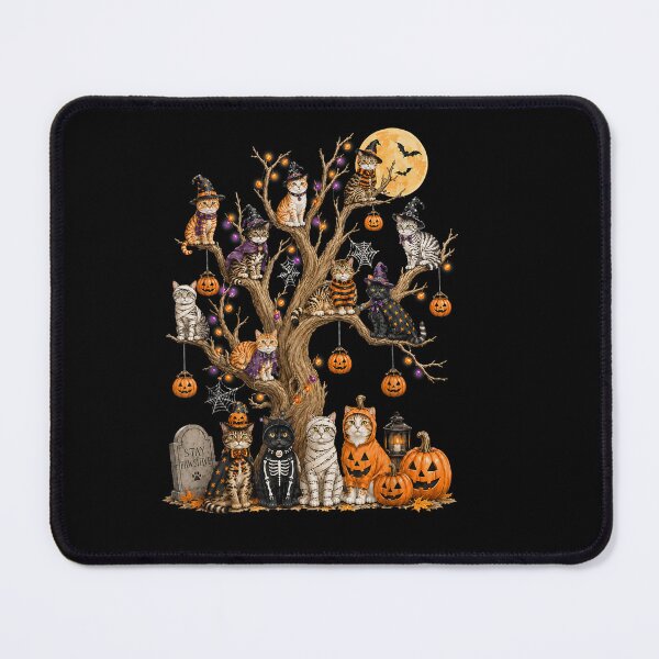 Item preview, Spooky Halloween Cats On The Tree Funny Cat Lover  designed and sold by Szartstudios.