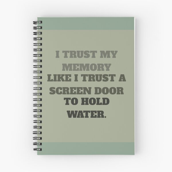 Item preview, I trust my memory  designed and sold by tnwilson27.