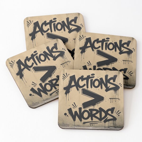 Item preview, Actions Speak Louder Than Words Graffiti designed and sold by Lespribos .