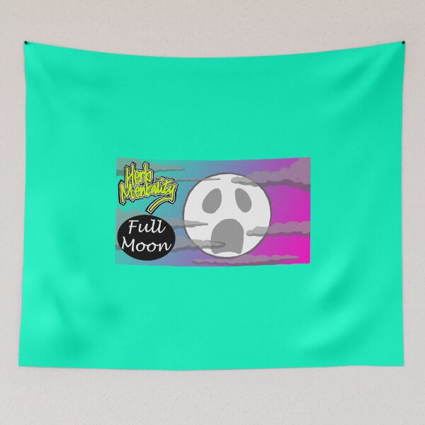 Item preview, Full Moon (teal) designed and sold by Herb-Mentality.