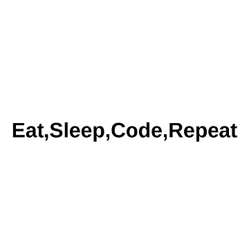 Artwork thumbnail, eat sleep code repeat-programmer &developer gift by eihabo