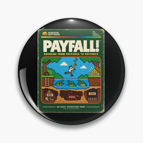 Item preview, Payfall — Swinging From Paycheck to Paycheck designed and sold by OriginalGamer55.