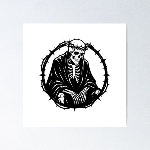 Item preview, Skeleton Surrounded by Sharp Thorns designed and sold by MisteryDesigner.