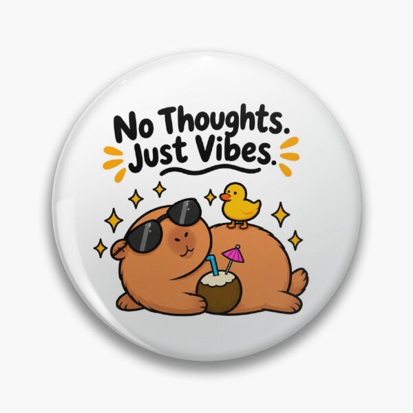 Item preview, Chill Capybara with Sunglasses and Duck – Cute Summer Vacation Coconut Drink Sticker designed and sold by Anstickerrr.