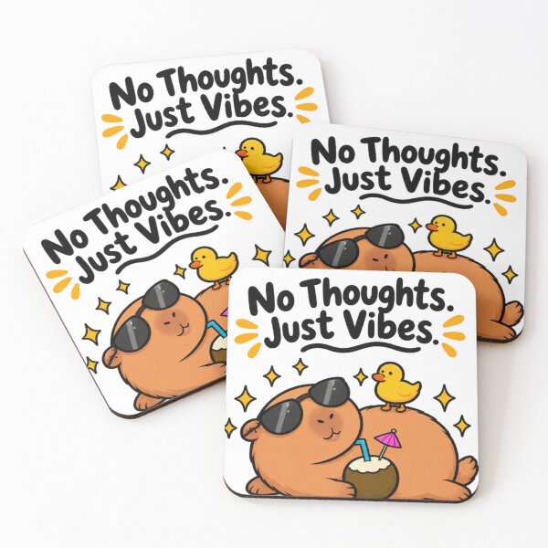 Item preview, Chill Capybara with Sunglasses and Duck – Cute Summer Vacation Coconut Drink Sticker designed and sold by Anstickerrr.