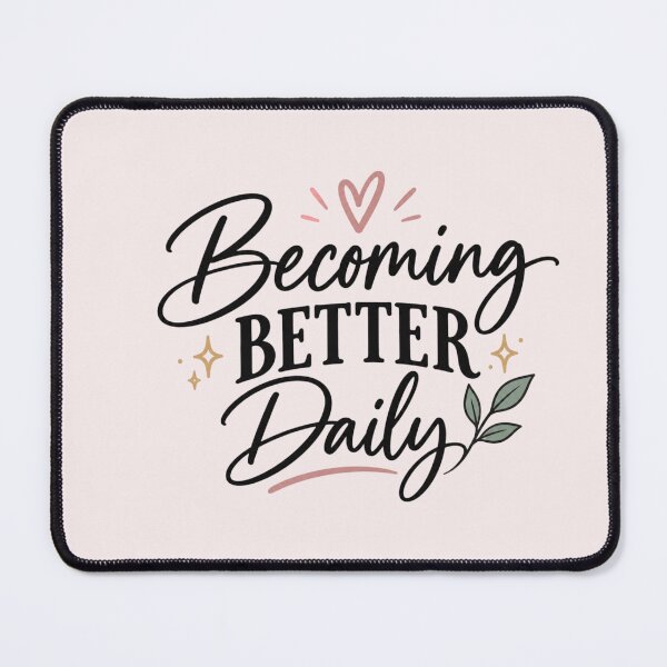 Item preview, Becoming Better Daily – Motivational Self Improvement Quote designed and sold by Sanika arts .