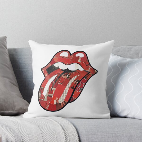 Item preview, Paper Collage Art Rolling Stones Tongue Logo designed and sold by TOM JACK.