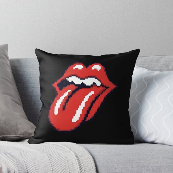 Item preview, Pixel Art Rolling Stones Tongue Logo designed and sold by TOM JACK.