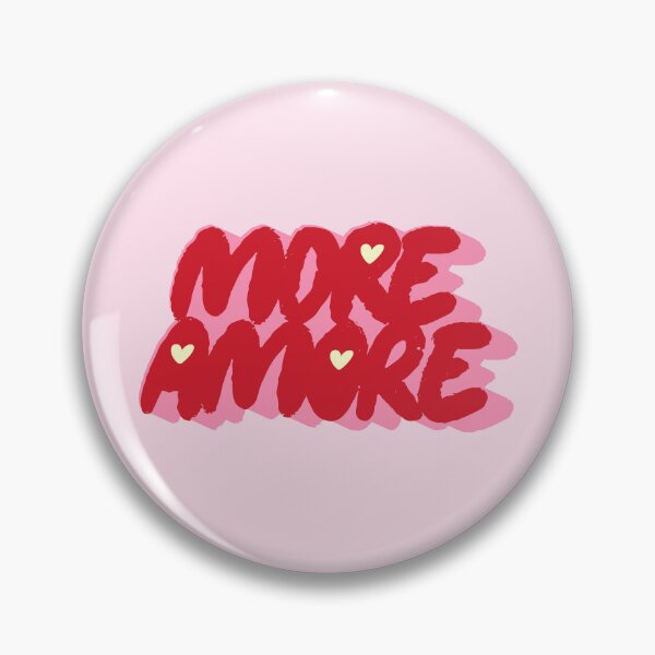 Item preview, More Amore Cute Retro Heart Typographic in retro lover theme designed and sold by nineFlorals.