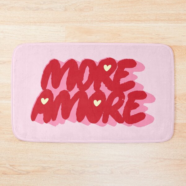 Item preview, More Amore Cute Retro Heart Typographic in retro lover theme designed and sold by nineFlorals.