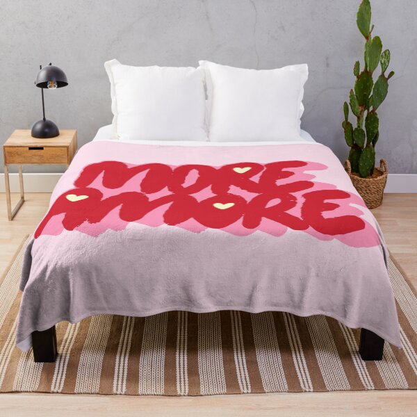 Item preview, More Amore Cute Retro Heart Typographic in retro lover theme designed and sold by nineFlorals.