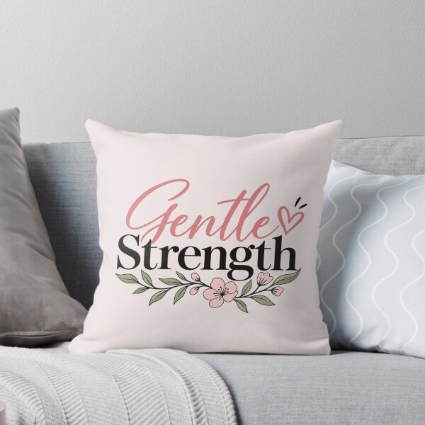 Item preview, Gentle Strength – Inspirational Self Love & Inner Strength Floral Quote designed and sold by Sanika arts .