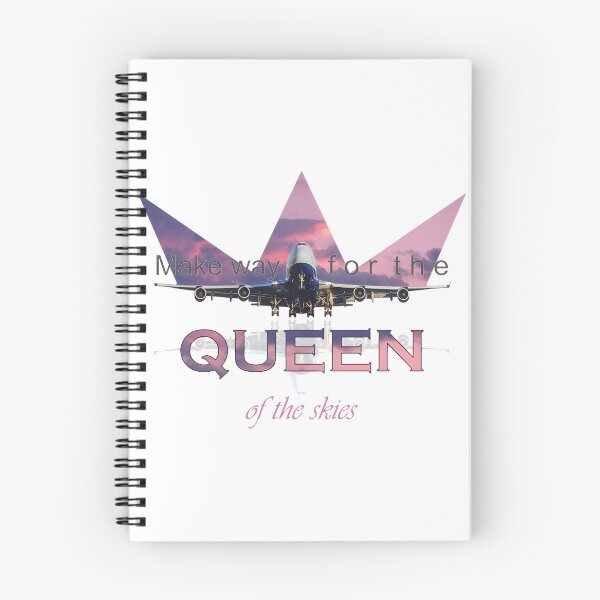 Item preview, Make Way for the Queen of the Skies Airplane Design with Crown Illustration designed and sold by The Zenless System.