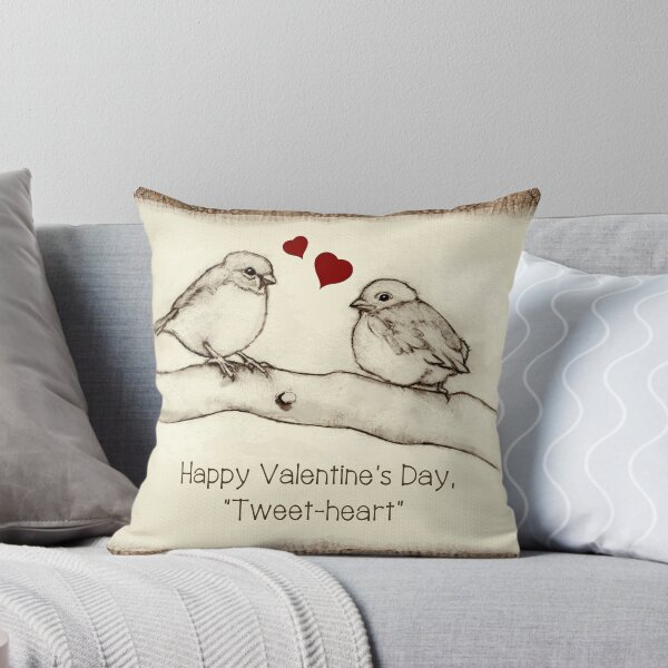 Item preview, Happy Valentine's Day "Tweet-heart", Sweetheart, Drawing of BIRDS designed and sold by JoyfulWhimsy.