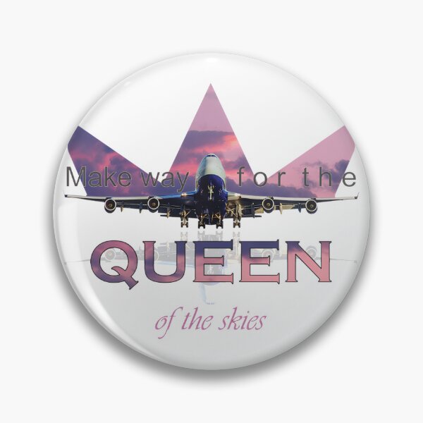 Item preview, Make Way for the Queen of the Skies Airplane Design with Crown Illustration designed and sold by The Zenless System.