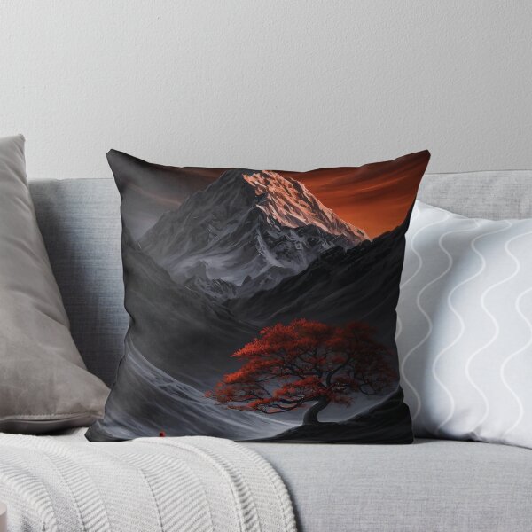 Item preview, Monk Meditating Before Red Mountain designed and sold by Not Hugo.