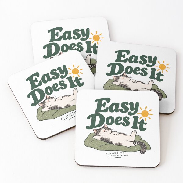 Item preview, Easy Does It – Cute Relaxing Cat Recovery Design designed and sold by GentleRecovery.