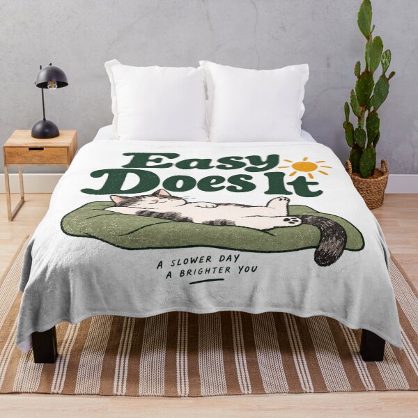 Item preview, Easy Does It – Cute Relaxing Cat Recovery Design designed and sold by GentleRecovery.