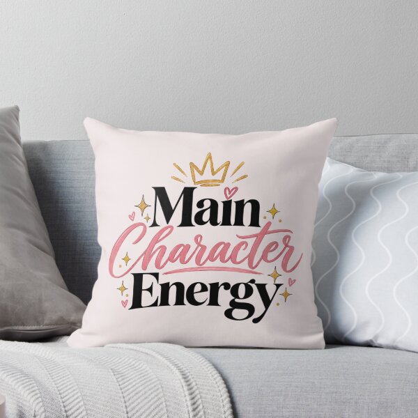 Item preview, Main Character Energy Crown Motivational Quote designed and sold by Sanika arts .