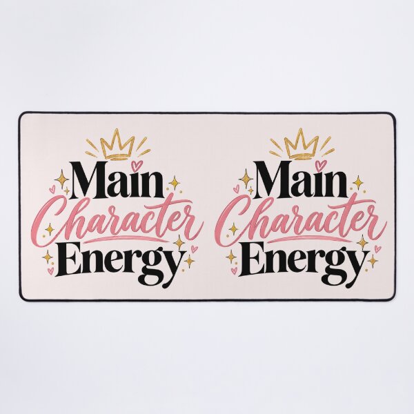 Item preview, Main Character Energy Crown Motivational Quote designed and sold by Sanika arts .