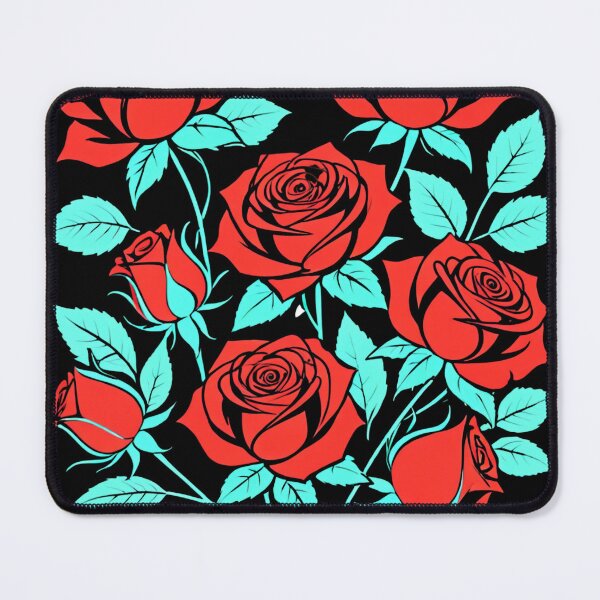 Item preview, Beautiful Botanical Rose Illustration with Red Flowers. designed and sold by MissYouONLY.