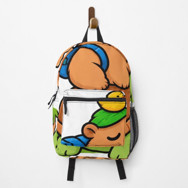 Item preview, Going At My Own Pace – Cute Capybara Riding Turtle with Duck Hiking Sticker designed and sold by Anstickerrr.