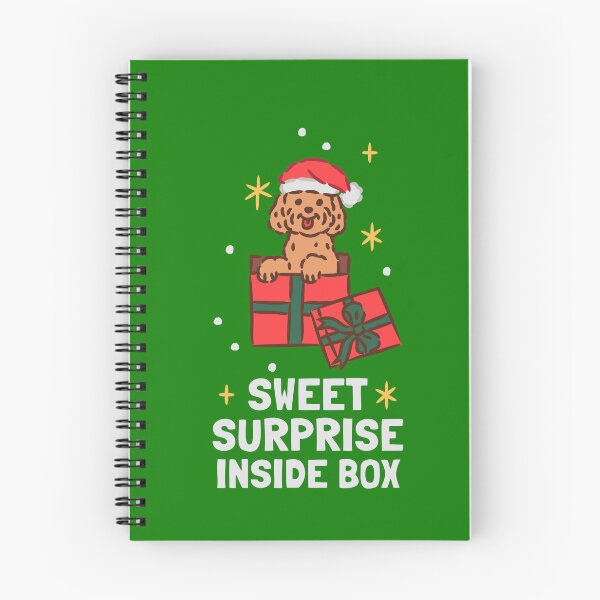 Item preview, Cute Puppy sitting inside Christmas Gift Box designed and sold by monkik.