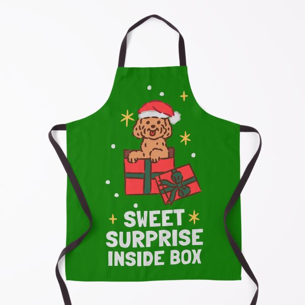Item preview, Cute Puppy sitting inside Christmas Gift Box designed and sold by monkik.