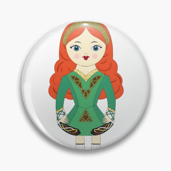 Item preview, Irish Dancer In Green Costume designed and sold by ARTAFACT.