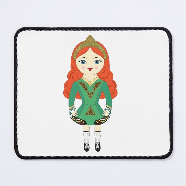 Item preview, Irish Dancer In Green Costume designed and sold by ARTAFACT.