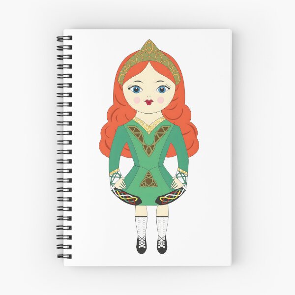 Item preview, Irish Dancer In Green Costume designed and sold by ARTAFACT.