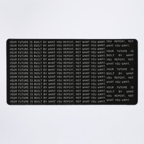 Item preview, Future Built By Repetition Quote designed and sold by Not Hugo.