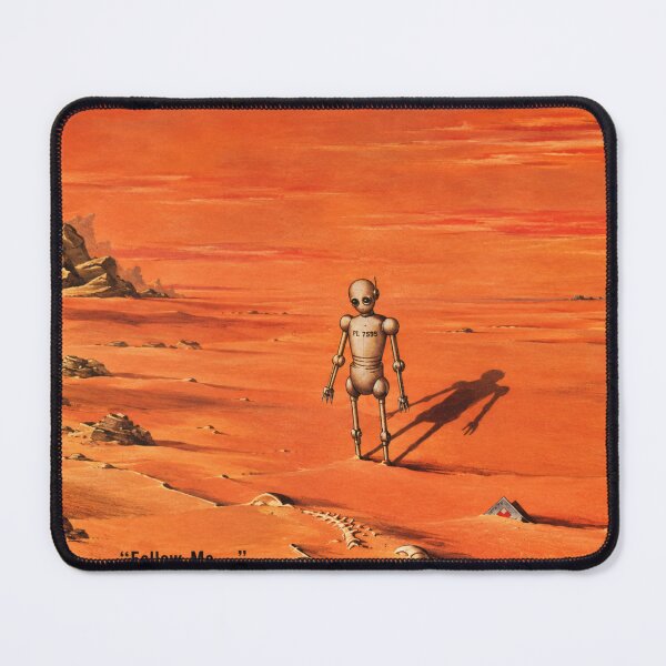 Item preview, Vintage Sci Fi Wall Art, Retro Robot Desert Print, Ed Emshwiller 1955 Science Fiction Illustration designed and sold by RickE.