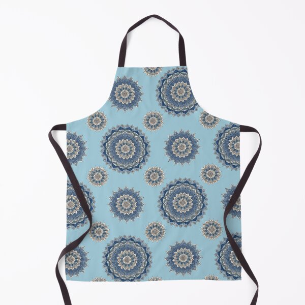 Item preview, Blue Mandala Floral Pattern – Vintage Ornamental Boho Flower Design designed and sold by Mousy17.