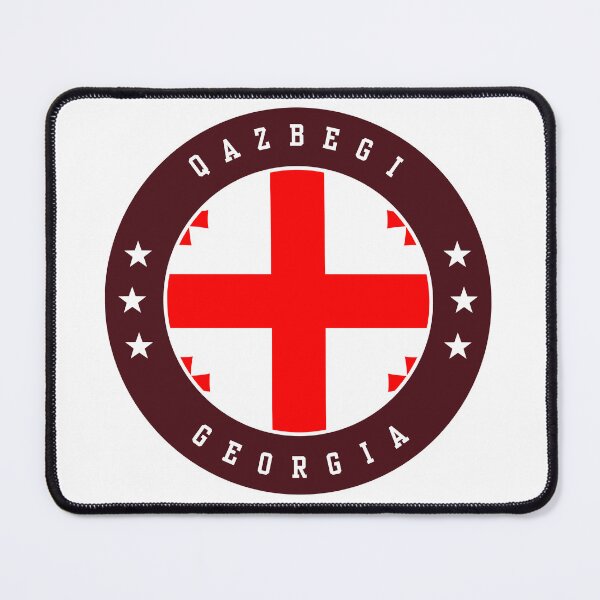 Item preview, Qazbegi Georgia Georgian Flag Souvenir Round Badge Crest designed and sold by jeshands.