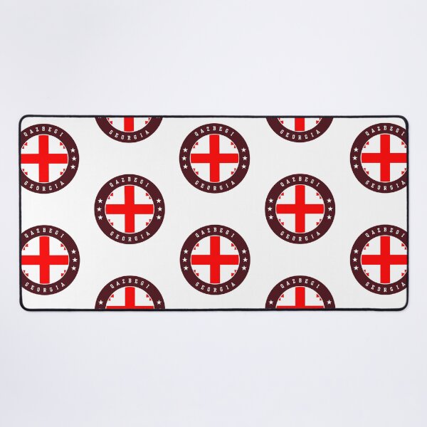 Item preview, Qazbegi Georgia Georgian Flag Souvenir Round Badge Crest designed and sold by jeshands.