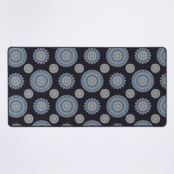 Item preview, Blue Mandala Floral Pattern – Vintage Ornamental Boho Flower Design designed and sold by Mousy17.