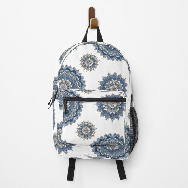 Item preview, Blue Mandala Floral Pattern – Vintage Ornamental Boho Flower Design designed and sold by Mousy17.