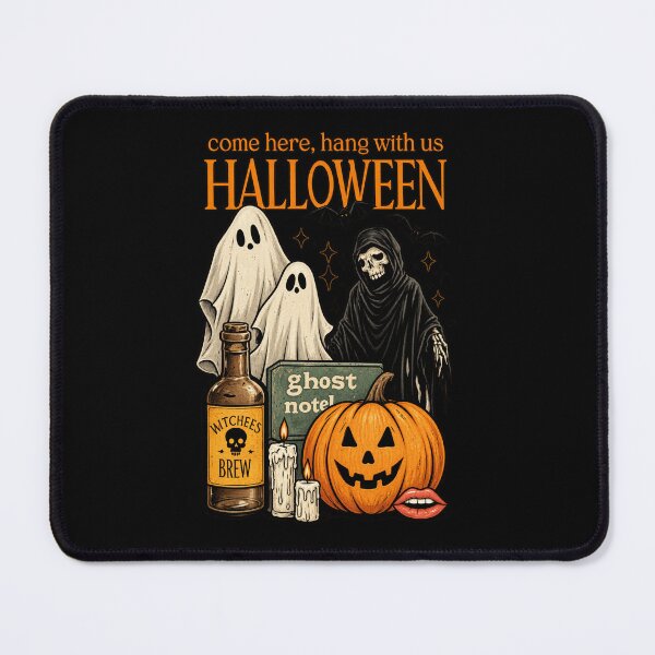 Item preview, Vintage Halloween Ghosts Pumpkin Grim Reaper Spooky Retro Design designed and sold by Final Chance Designs⭐️⭐️⭐️⭐️⭐️.