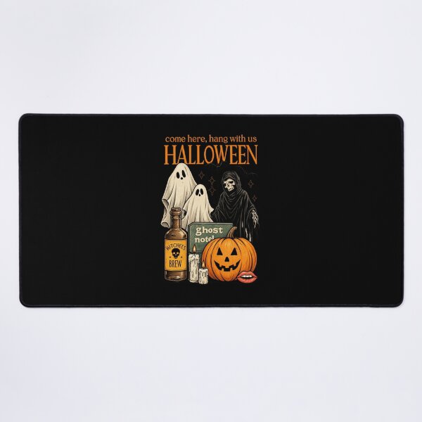Item preview, Vintage Halloween Ghosts Pumpkin Grim Reaper Spooky Retro Design designed and sold by Final Chance Designs⭐️⭐️⭐️⭐️⭐️.