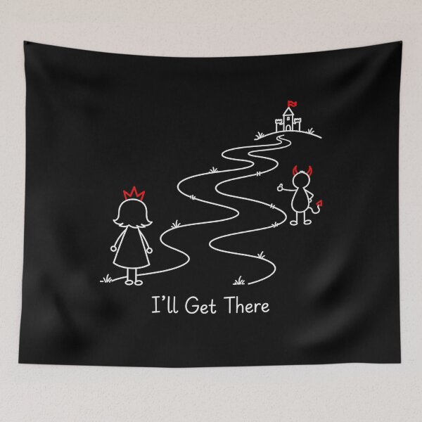Item preview, I'll Get There – Motivational Journey Line Art designed and sold by byMosia.