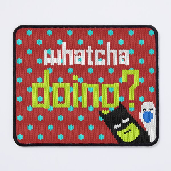 Aperçu de l'œuvre Modèle de tricot pixel amusant Whatcha Doing créée et vendue par RomaRook.