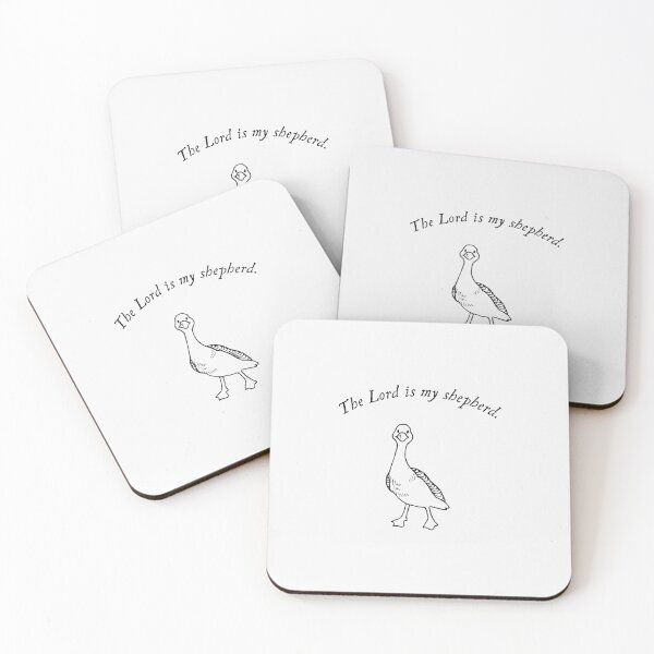 Item preview, THE LORD IS MY SHEPHERD | minimalist goose designed and sold by thehappyintrovert .