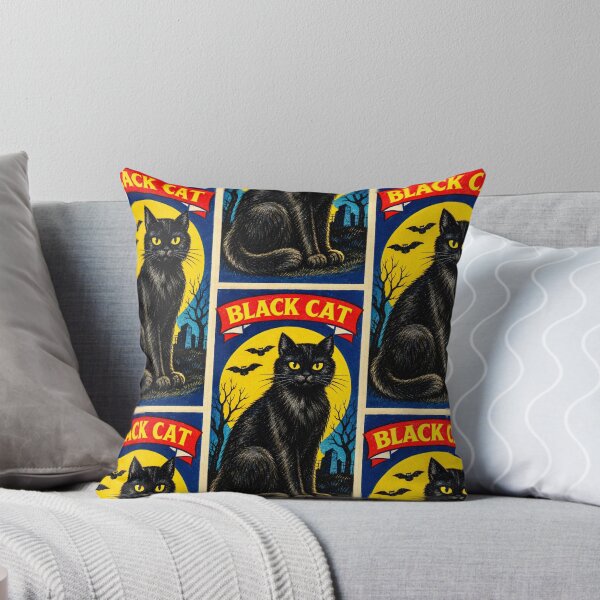 Item preview, Vintage Black Cat Matchbox Label designed and sold by Analog Aura .