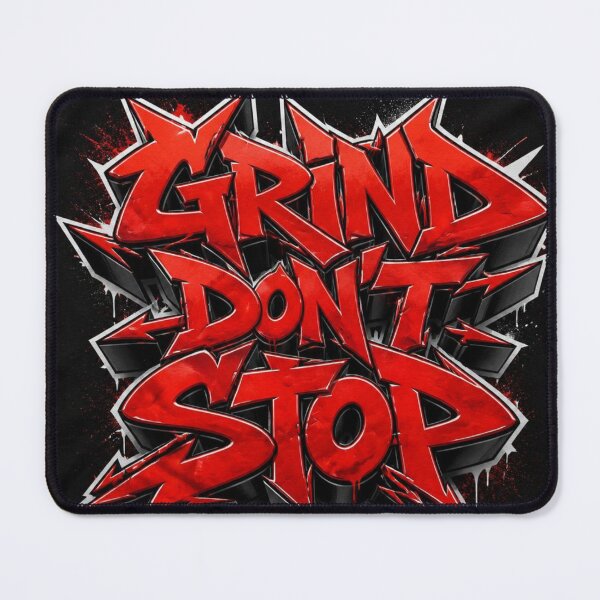 Item preview, Grind Don't Stop Red Graffiti Streetwear designed and sold by Lespribos .