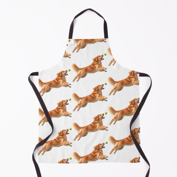 Item preview, Golden Retriever Jumping for Tennis Ball Dog designed and sold by BackgroundND.