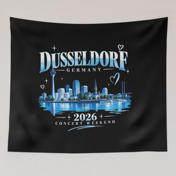 Item preview, Dusseldorf Germany 2026, Blue Skyline Concert Weekend designed and sold by moonfullStudio.