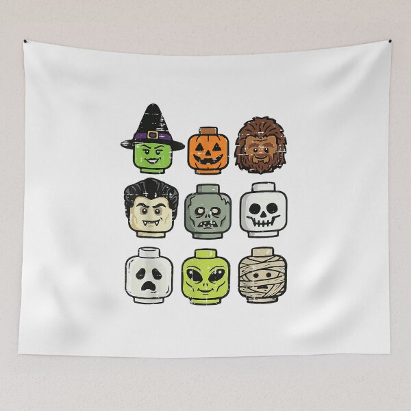 Item preview, Halloween Monster Toy Building Blocks Brick Heads Shirt designed and sold by Minranshop.